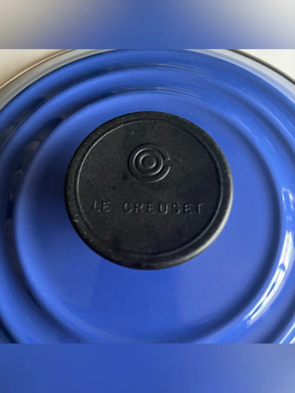Le Creuset Blue Enamel on Steel Lid Stockpot Lid- Replacement Lid ONLY 9.25”